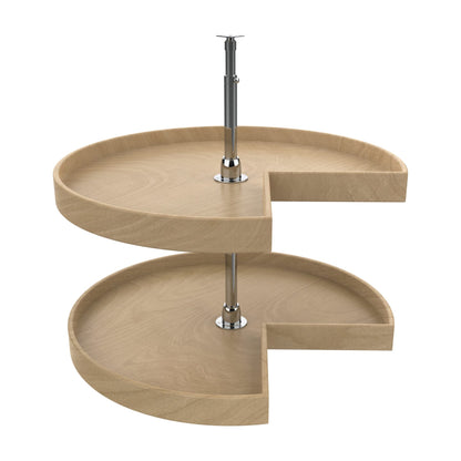 Rev-A-Shelf Natural Wood Kidney-Shaped Lazy Susans, Natural, 28"