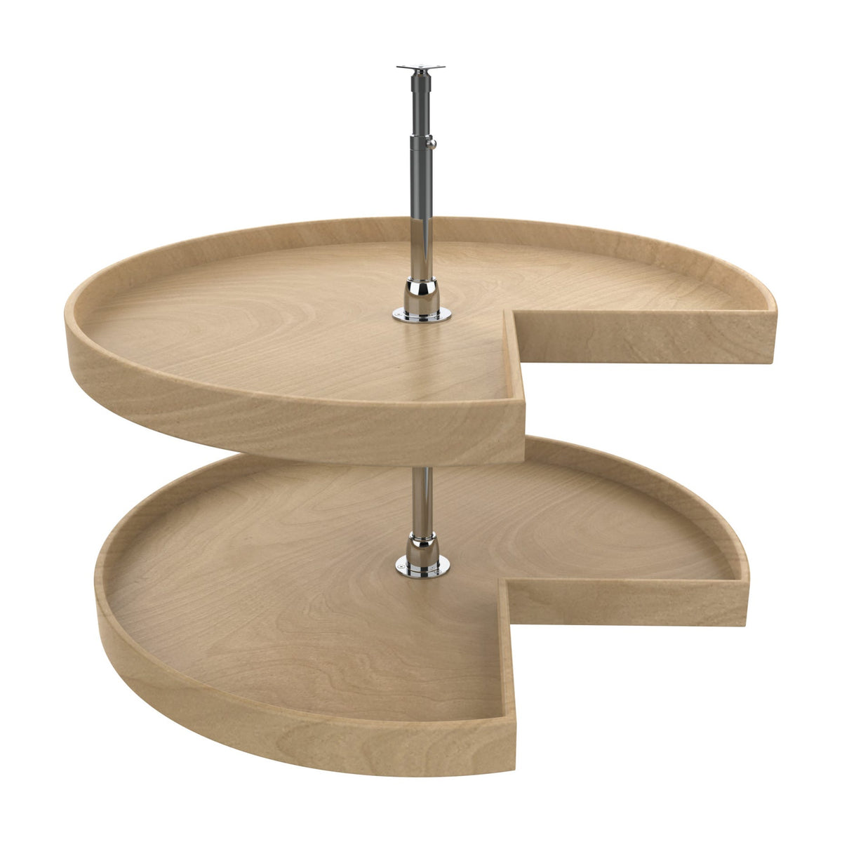 Rev-A-Shelf Natural Wood Kidney-Shaped Lazy Susans, Natural, 32"