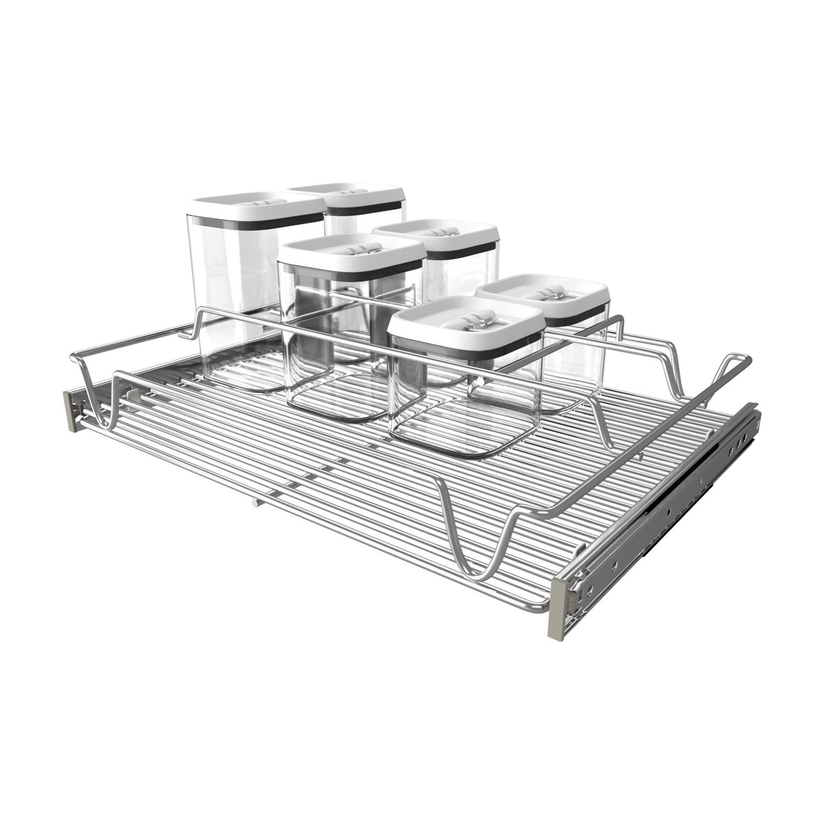 Rev-A-Shelf Pantry System Container Organizer, Chrome, 18"