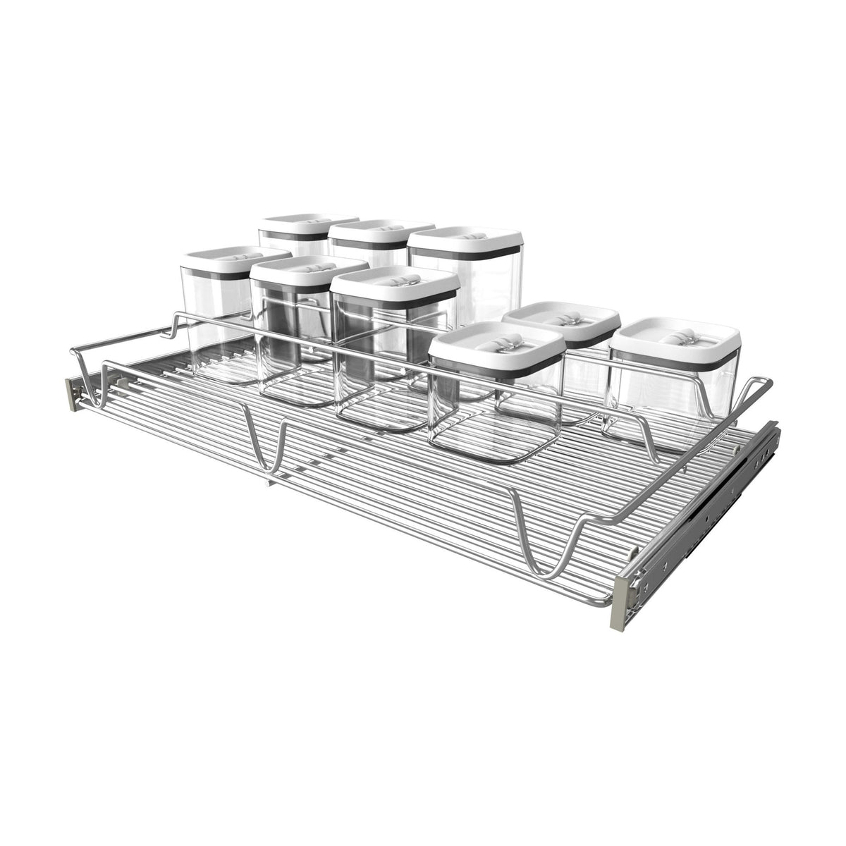 Rev-A-Shelf Pantry System Container Organizer, Chrome, 24"
