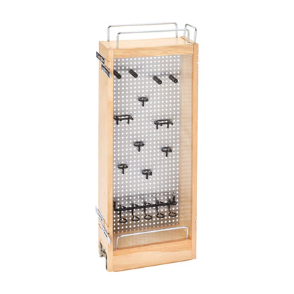 Rev-A-Shelf Perforated Wall Pullout, Stainless Steel, 5"