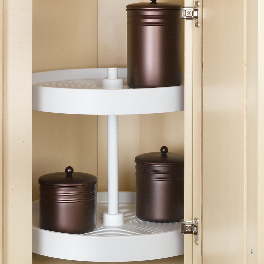 Rev-A-Shelf Polymer Full Circle 2-Shelf Lazy Daisy for Wall Cabinets