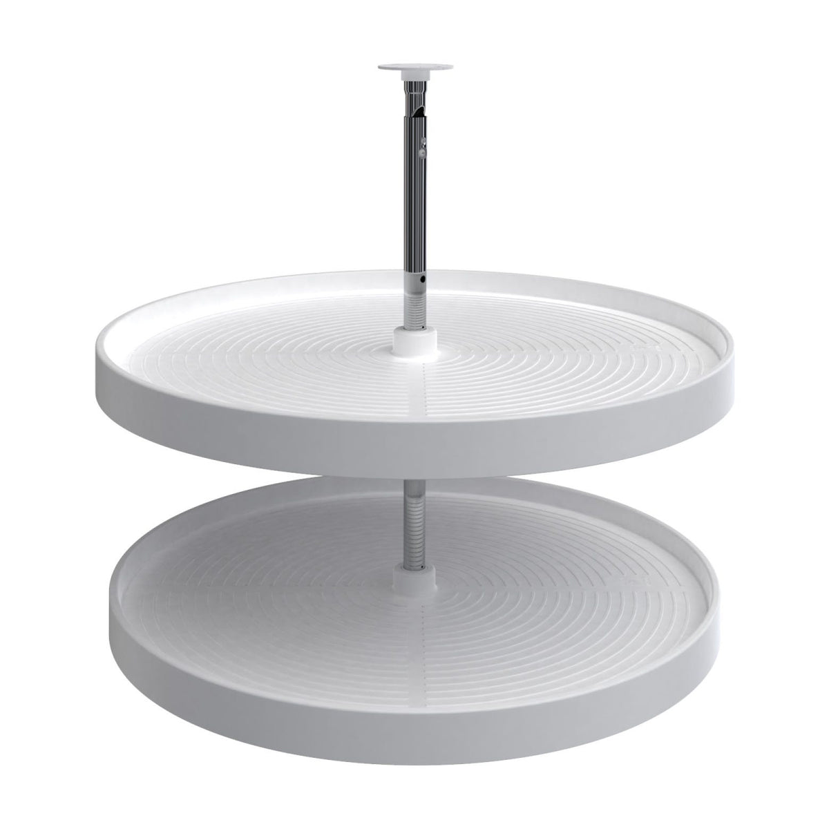 Rev-A-Shelf Polymer Full Circle 2-Shelf Lazy Daisy, White, 28"