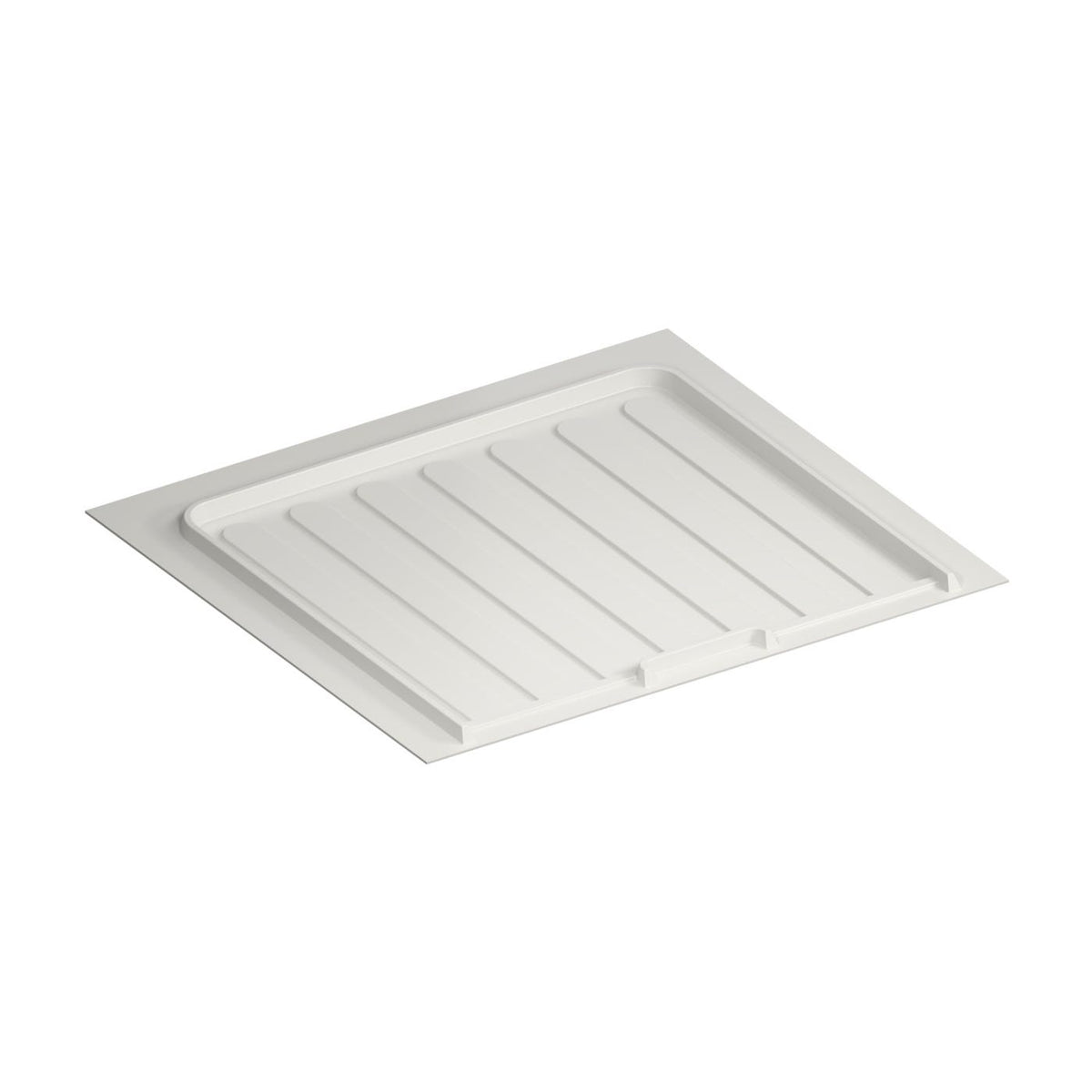 Rev-A-Shelf Polymer Trim-to-Fit Drip Tray for Vanity Sink Base Cabinets, White, 21"
