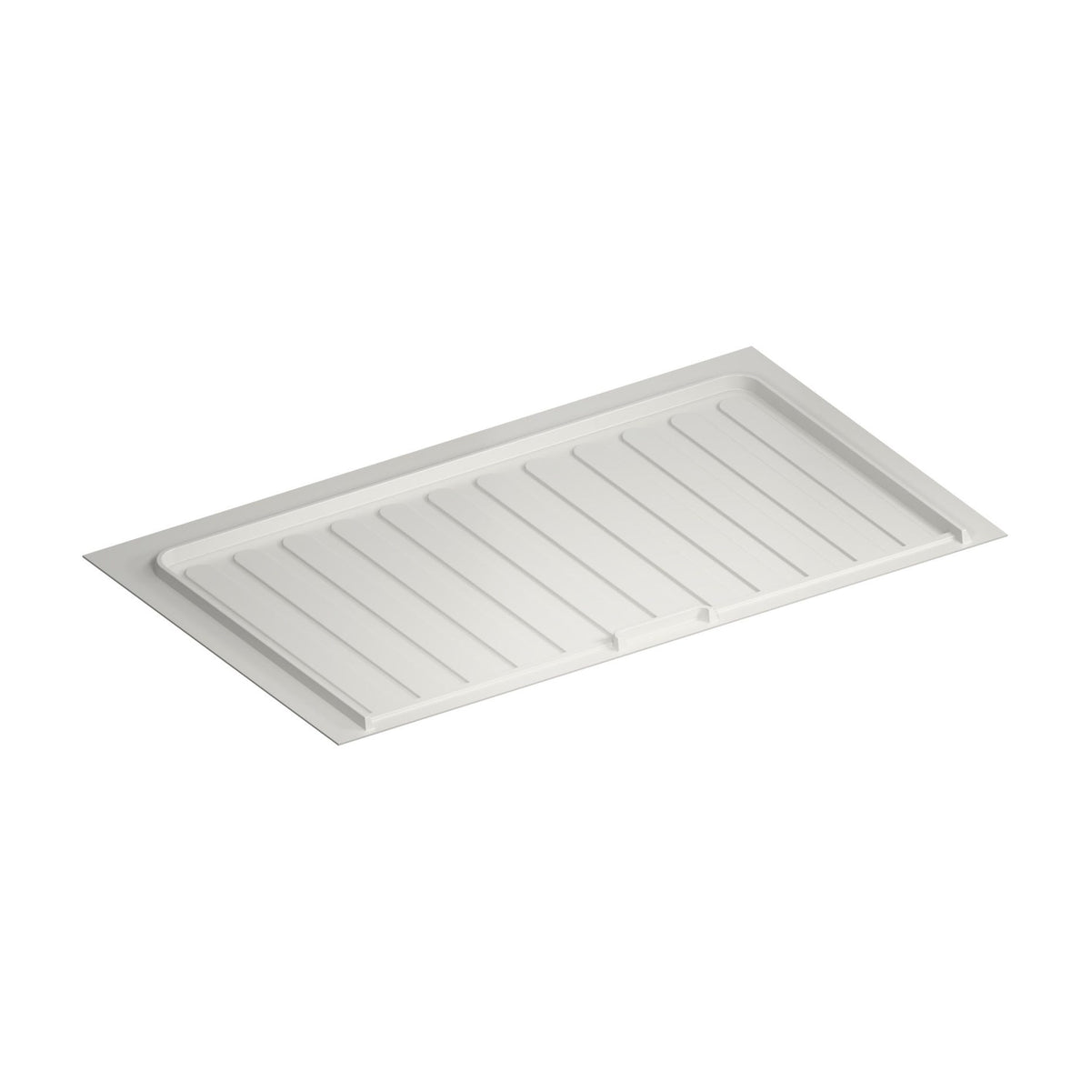 Rev-A-Shelf Polymer Trim-to-Fit Drip Tray for Vanity Sink Base Cabinets, White, 33"