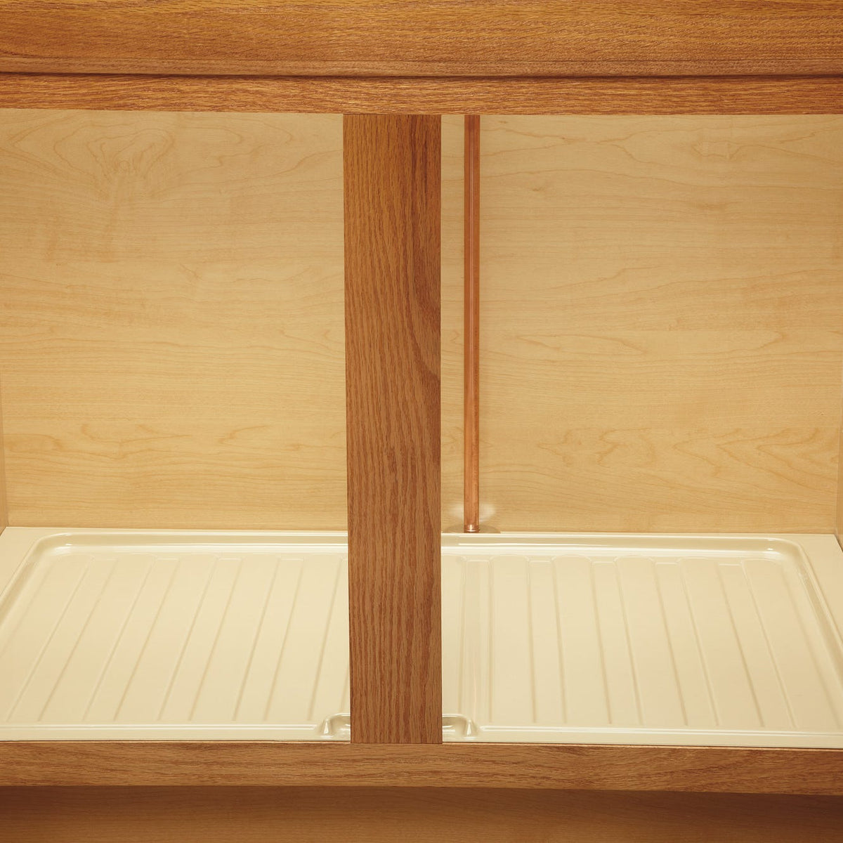 Rev-A-Shelf Polymer Trim-to-Fit Drip Tray for Vanity Sink Base Cabinets