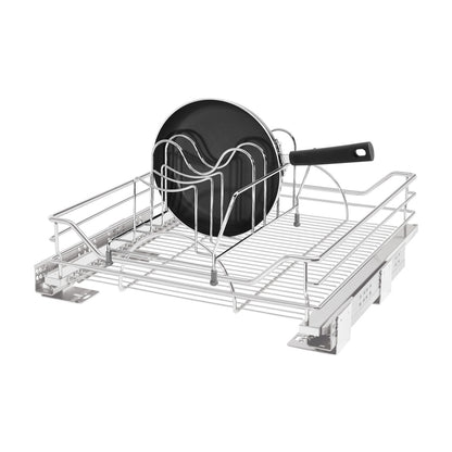 Rev-A-Shelf Premier Pullout Shelf, polished chrome