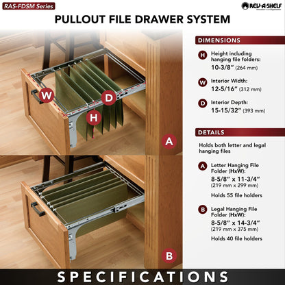 Rev-A-Shelf Pullout File Drawer System