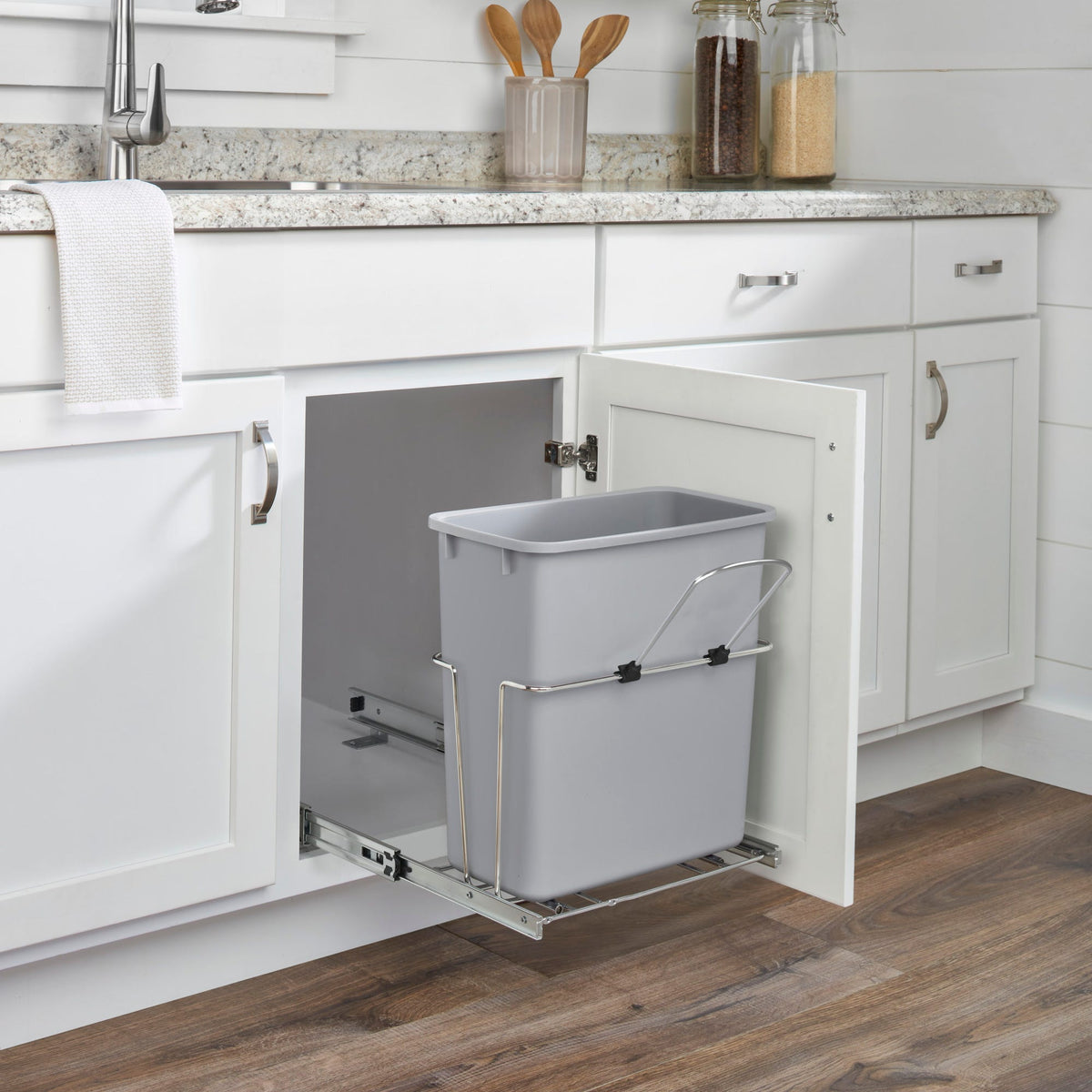 Rev-A-Shelf RU Chrome Waste Pullout