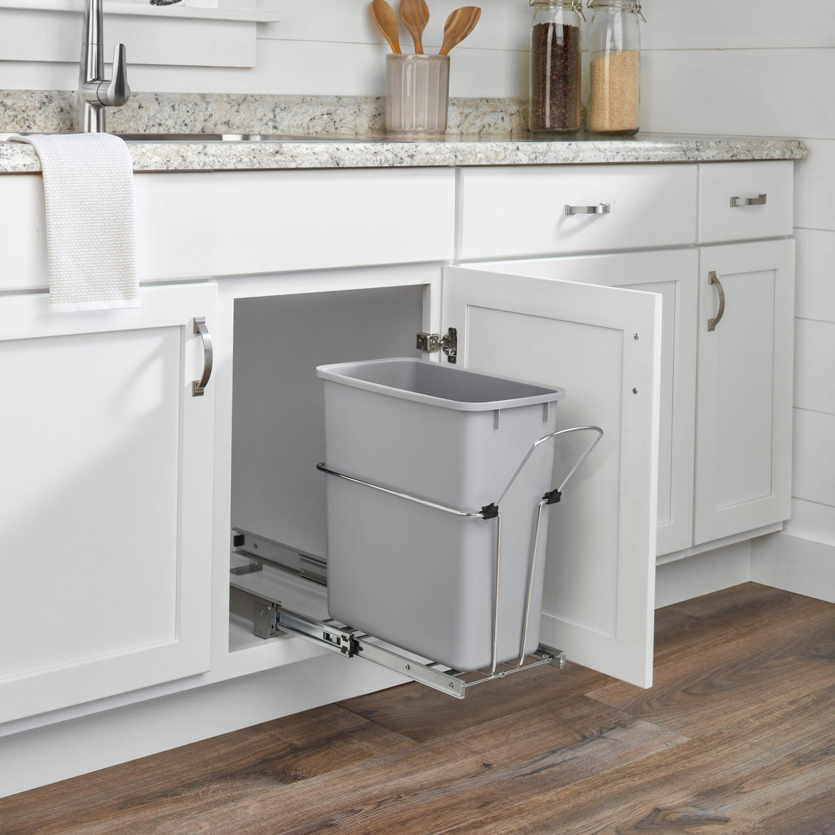 Rev-A-Shelf RU Chrome Waste Pullout