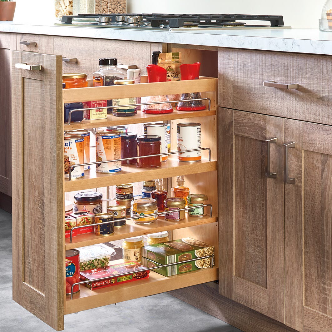 Rev-A-Shelf Side and Bottom Mount Base Pullout with BLUMOTION Soft-Close