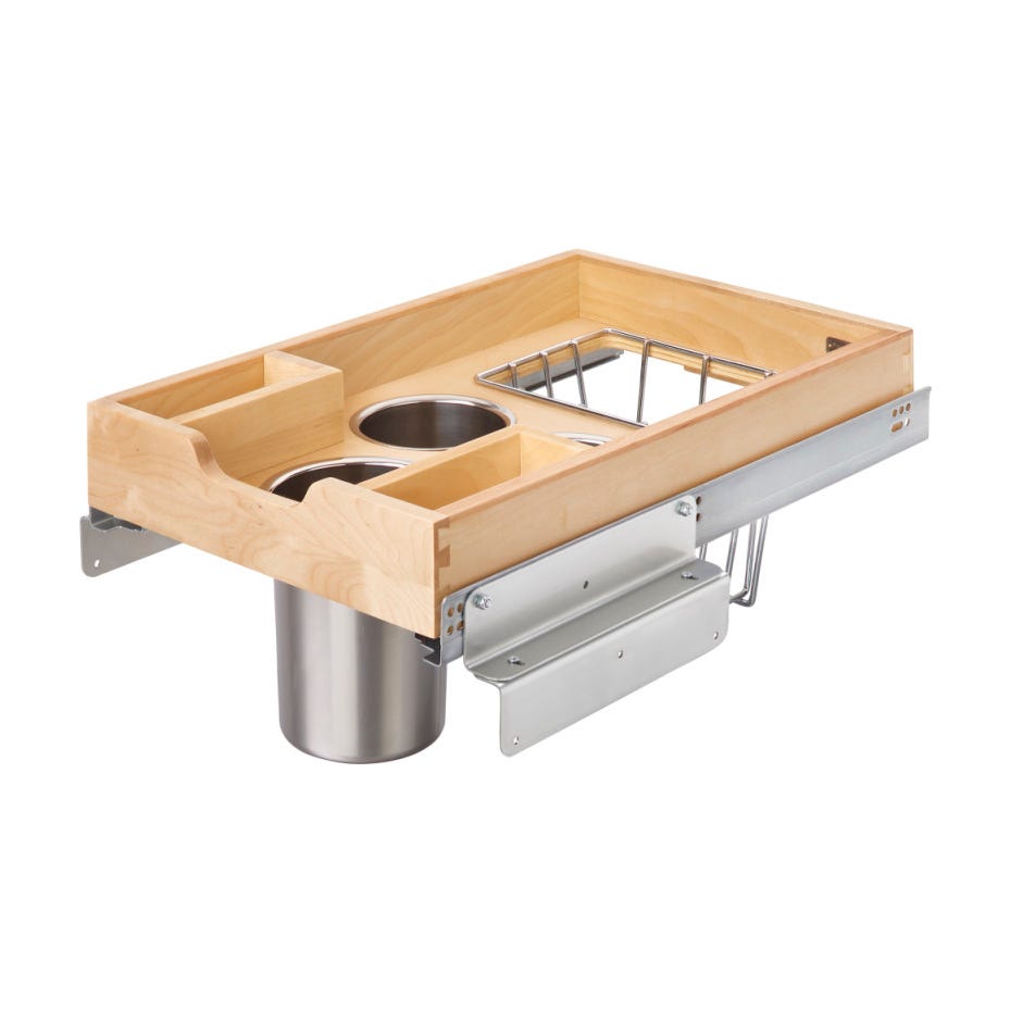Rev-A-Shelf Side Mount Utensil Pullout, 18"