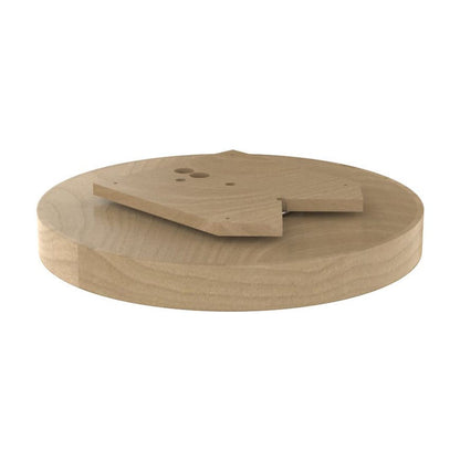 Rev-A-Shelf Single Shelf Banded Wood Full Circle Lazy Susan