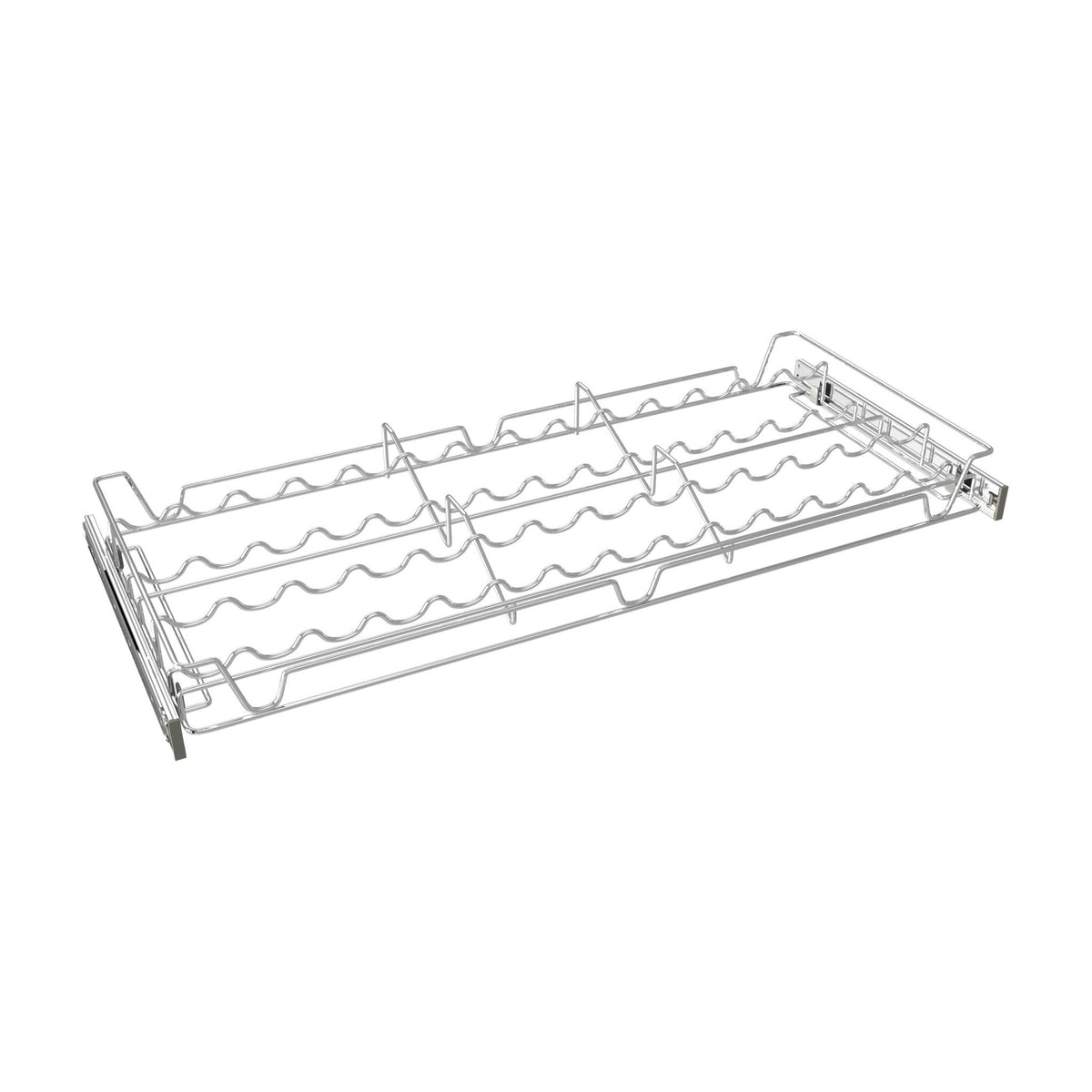 Rev-A-Shelf Sliding Spice/Can Rack, Chrome, 30"
