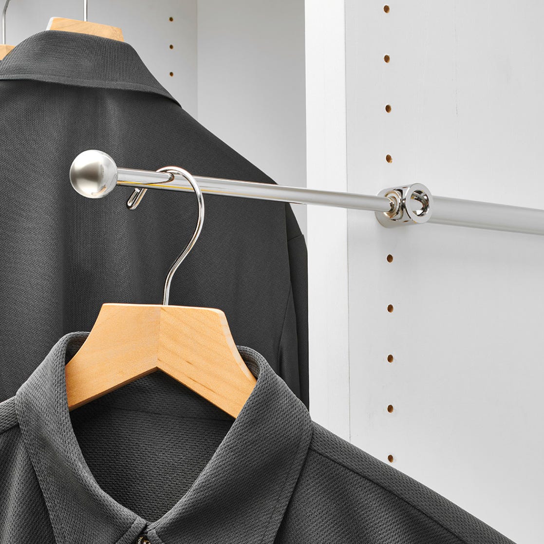 Rev-A-Shelf Sliding Valet Rod for Custom Closet Systems
