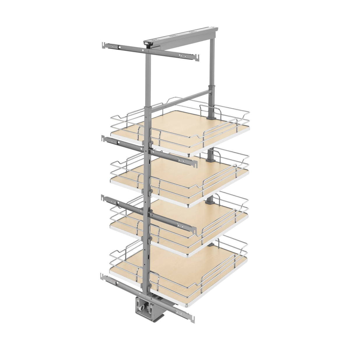 Rev-A-Shelf Solid Bottom Pantry Pullout, Natural Maple, 21"