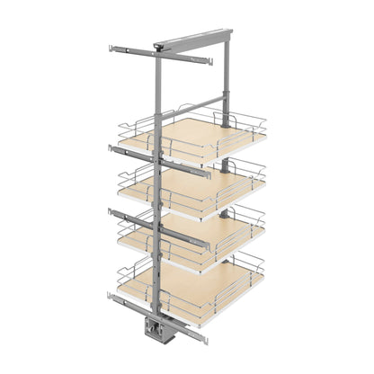 Rev-A-Shelf Solid Bottom Pantry Pullout, Natural Maple, 21"