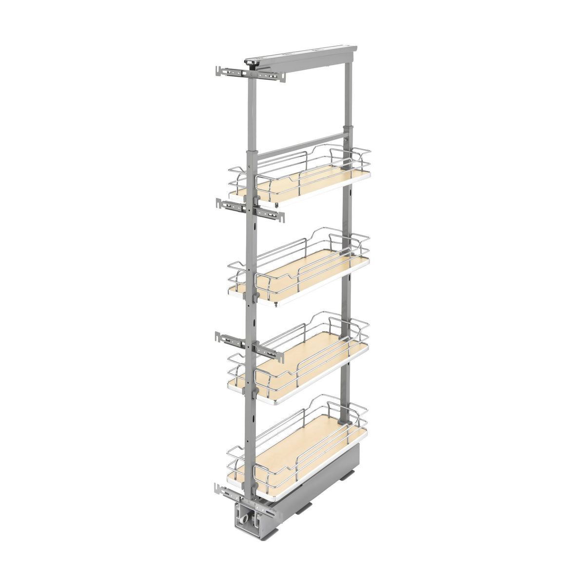 Rev-A-Shelf Solid Bottom Pantry Pullout, Natural Maple, 12"