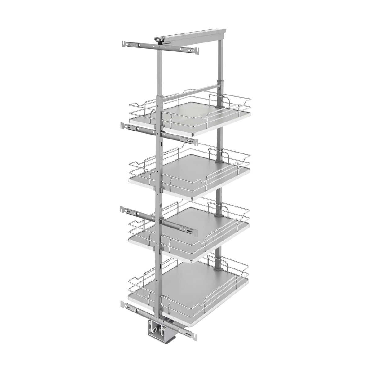 Rev-A-Shelf Solid Bottom Pantry Pullout, Gray, 18"