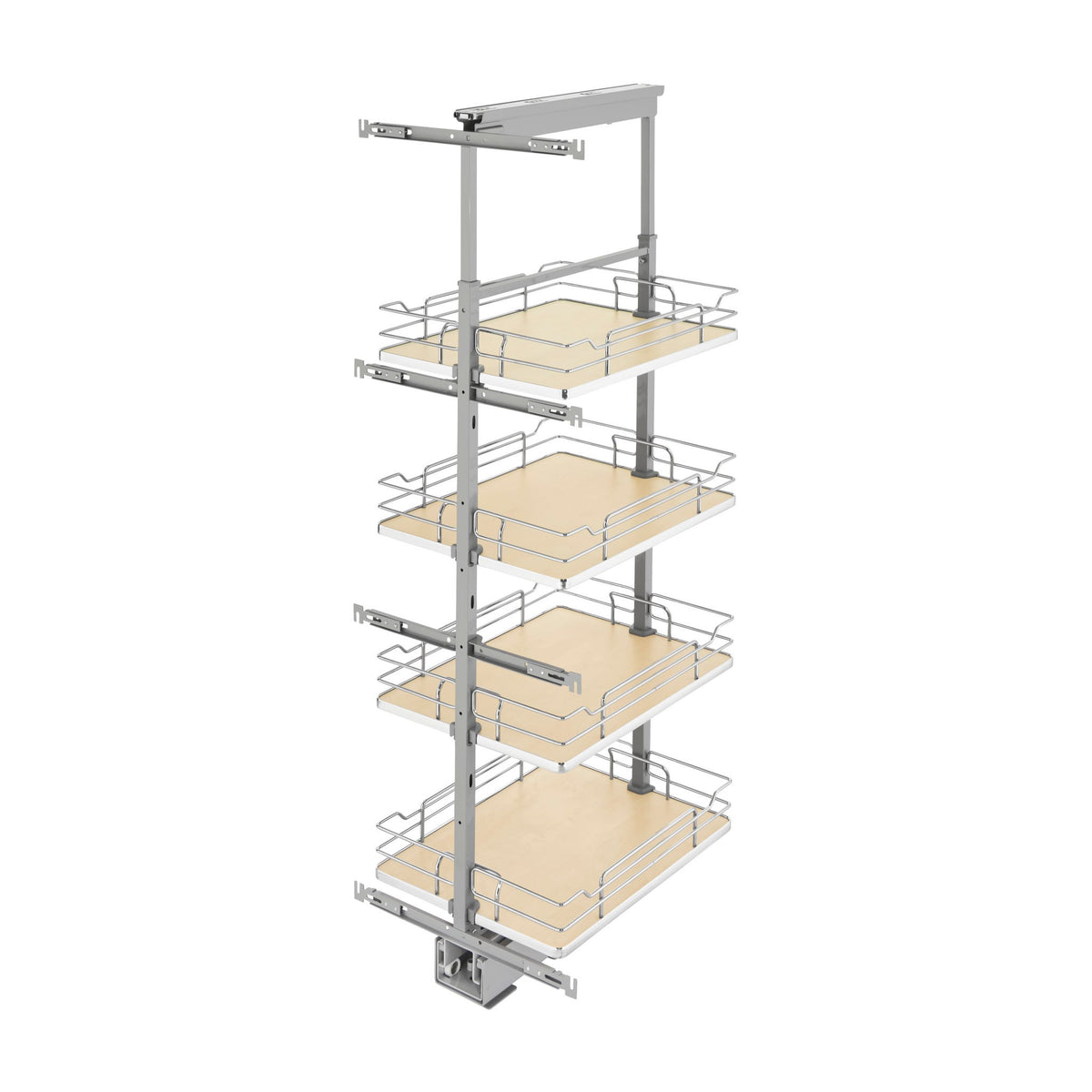 Rev-A-Shelf Solid Bottom Pantry Pullout, Natural Maple, 18"