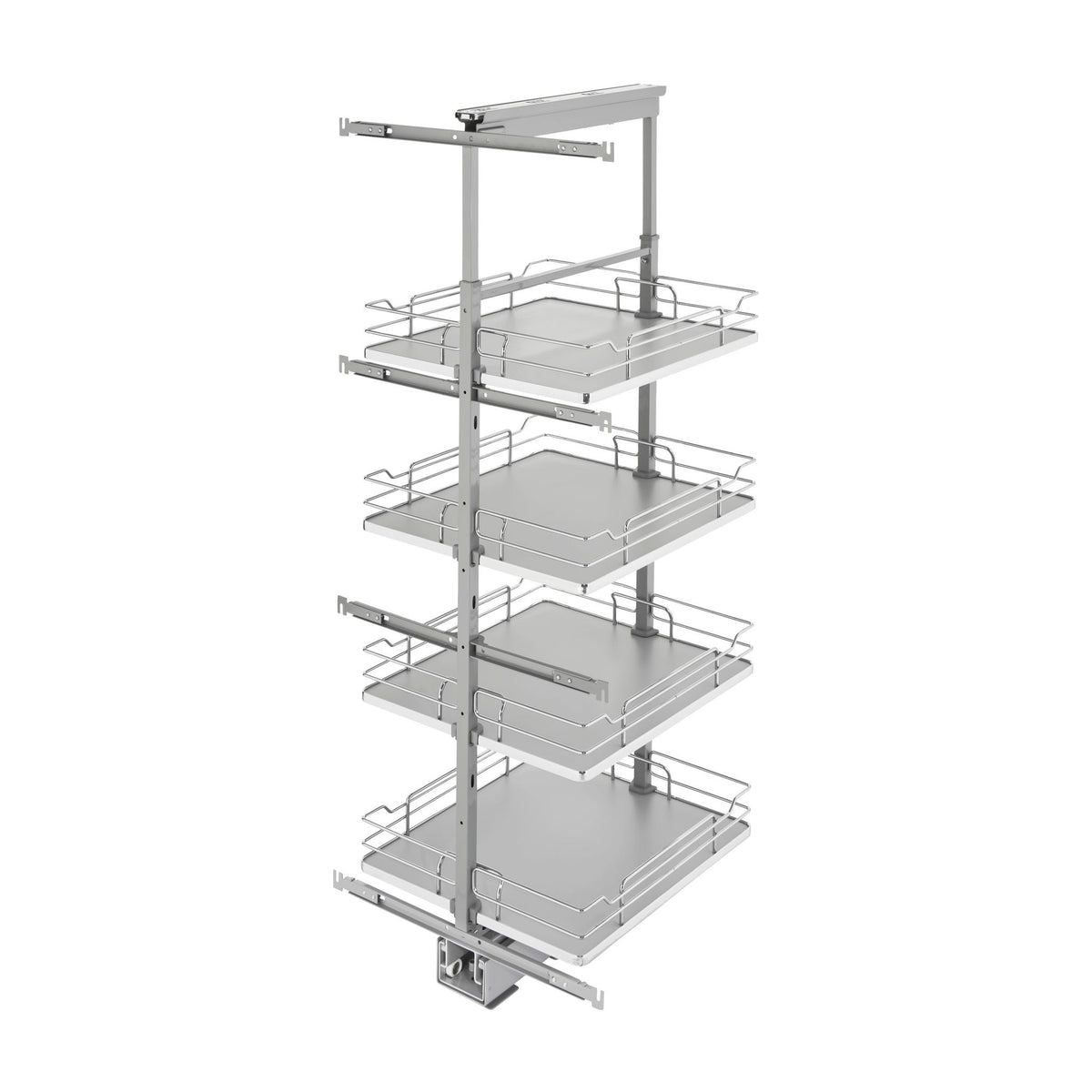 Rev-A-Shelf Solid Bottom Pantry Pullout, Gray, 18"