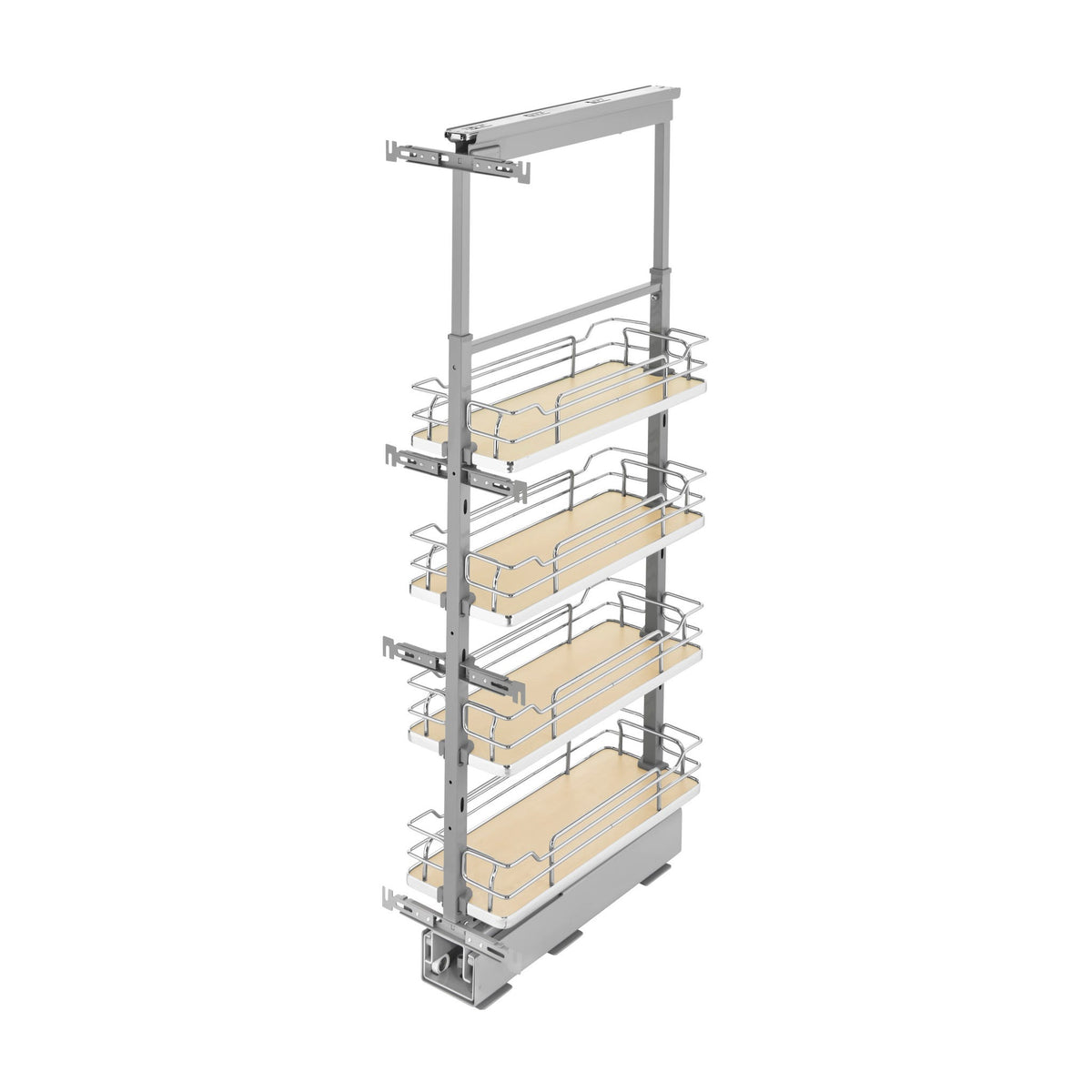 Rev-A-Shelf Solid Bottom Pantry Pullout, Natural Maple, 12"