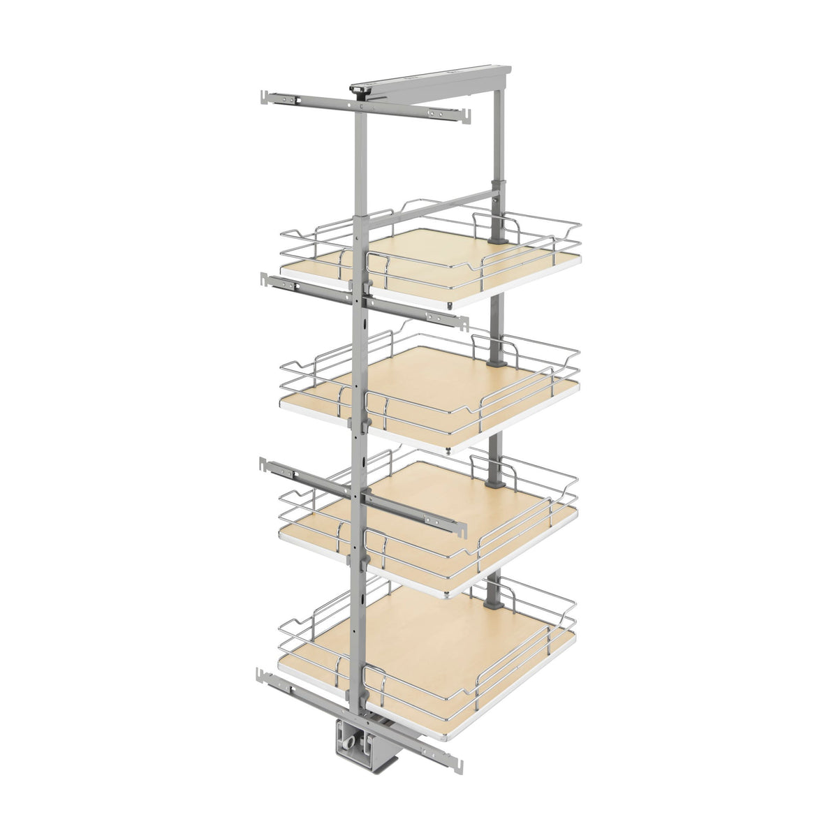 Rev-A-Shelf Solid Bottom Pantry Pullout, Natural Maple, 18"