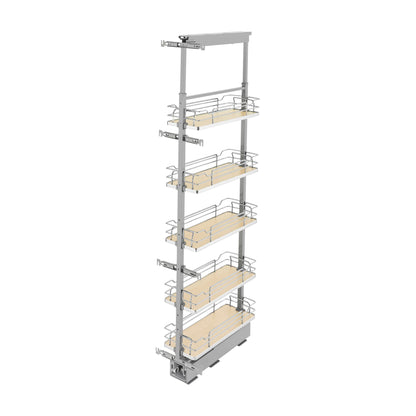 Rev-A-Shelf Solid Bottom Pantry Pullout, Natural Maple, 12"