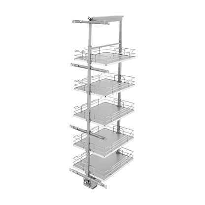 Rev-A-Shelf Solid Bottom Pantry Pullout, Gray, 18"