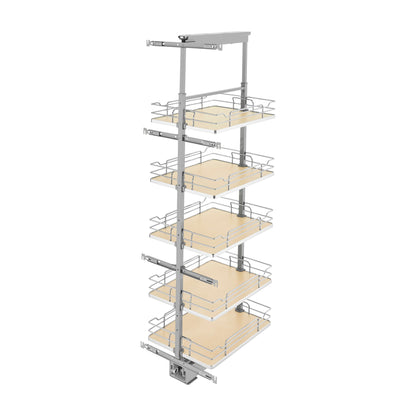 Rev-A-Shelf Solid Bottom Pantry Pullout, Natural Maple, 18"