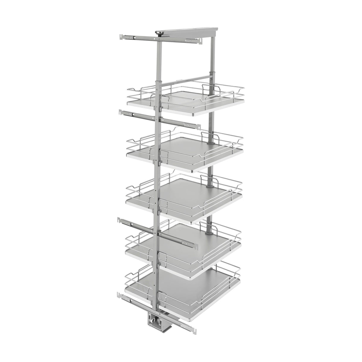 Rev-A-Shelf Solid Bottom Pantry Pullout, Gray, 21"