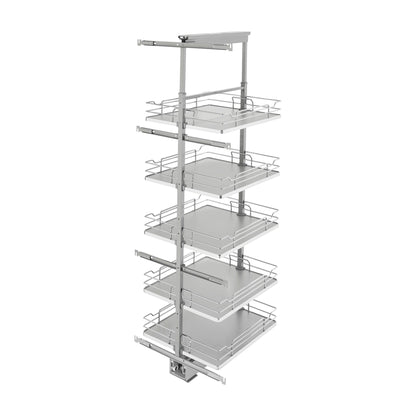 Rev-A-Shelf Solid Bottom Pantry Pullout, Gray, 21"