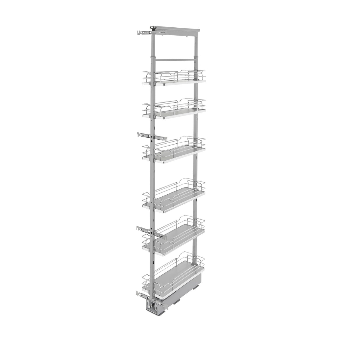 Rev-A-Shelf Solid Bottom Pantry Pullout, Gray, 12"