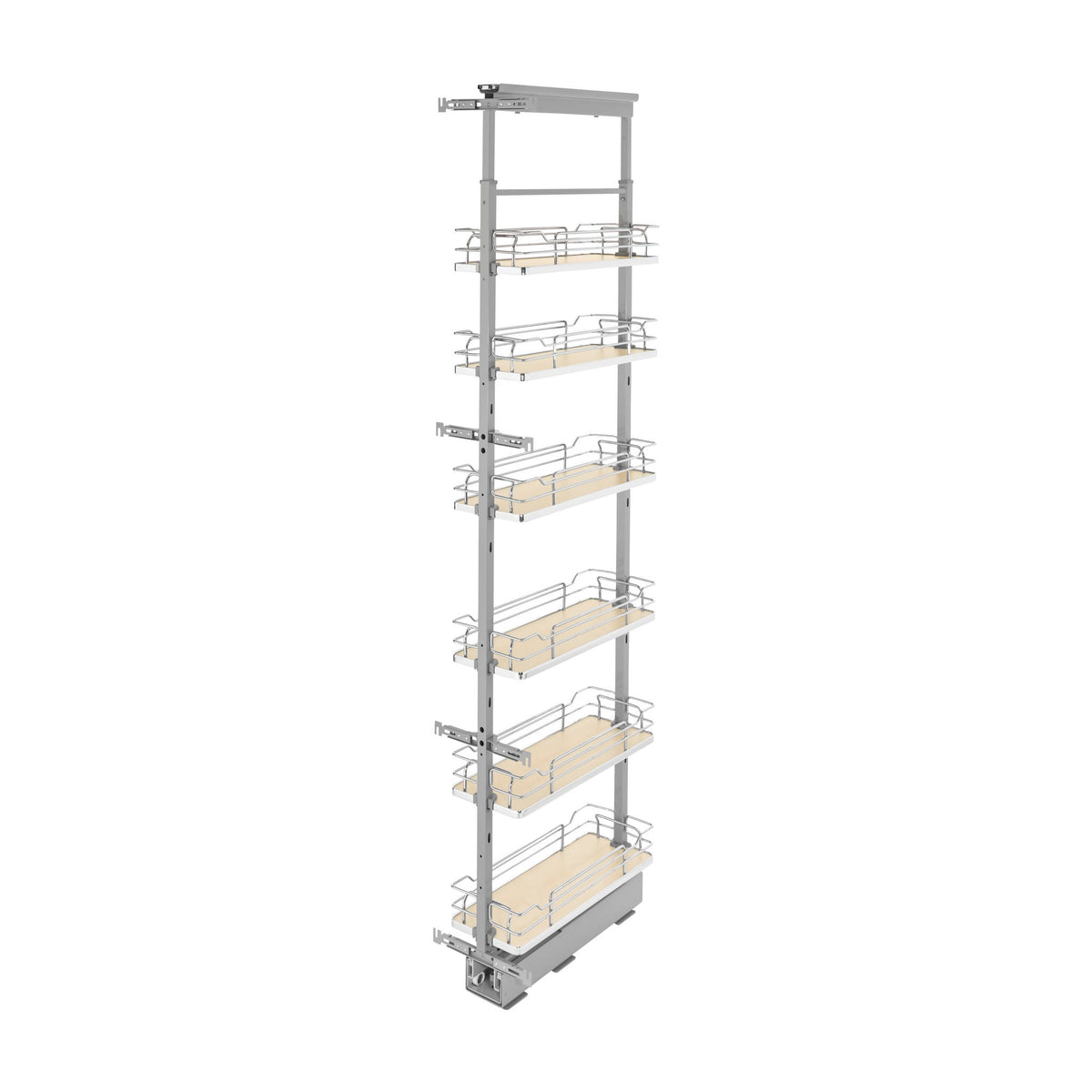 Rev-A-Shelf Solid Bottom Pantry Pullout, Natural Maple, 12"