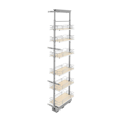 Rev-A-Shelf Solid Bottom Pantry Pullout, Natural Maple, 12"