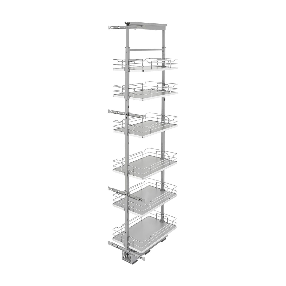 Rev-A-Shelf Solid Bottom Pantry Pullout, Gray, 15"