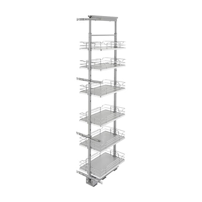 Rev-A-Shelf Solid Bottom Pantry Pullout, Gray, 15"