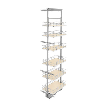 Rev-A-Shelf Solid Bottom Pantry Pullout, Maple, 15"