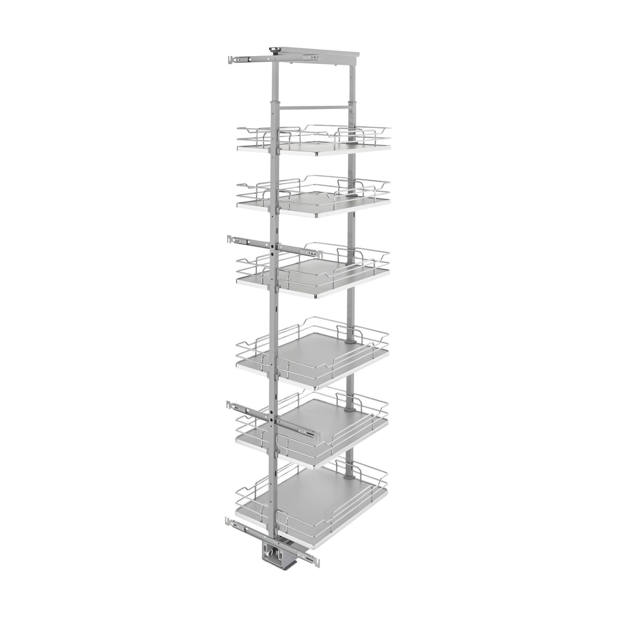 Rev-A-Shelf Solid Bottom Pantry Pullout, Gray, 15"