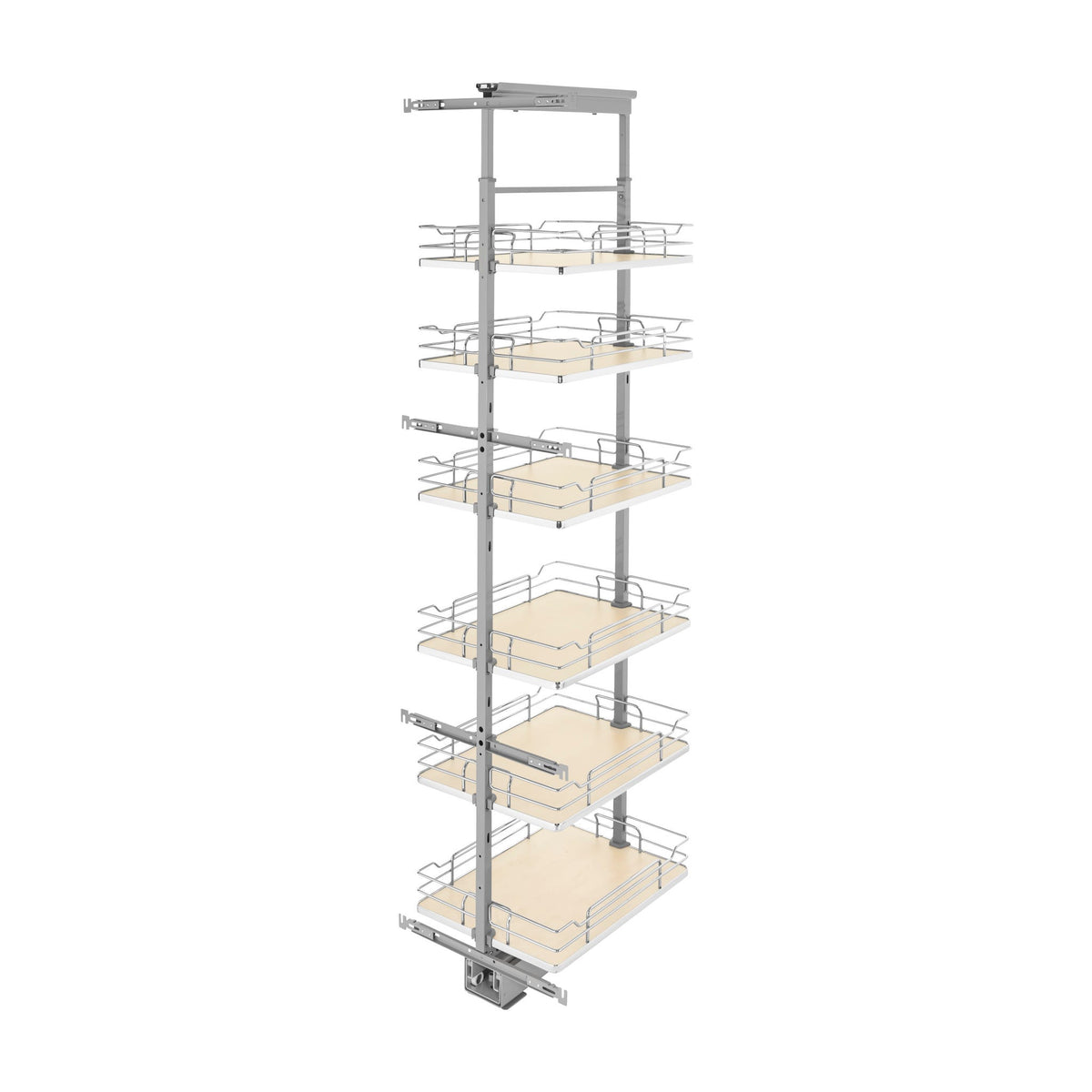 Rev-A-Shelf Solid Bottom Pantry Pullout, Natural Maple, 18"