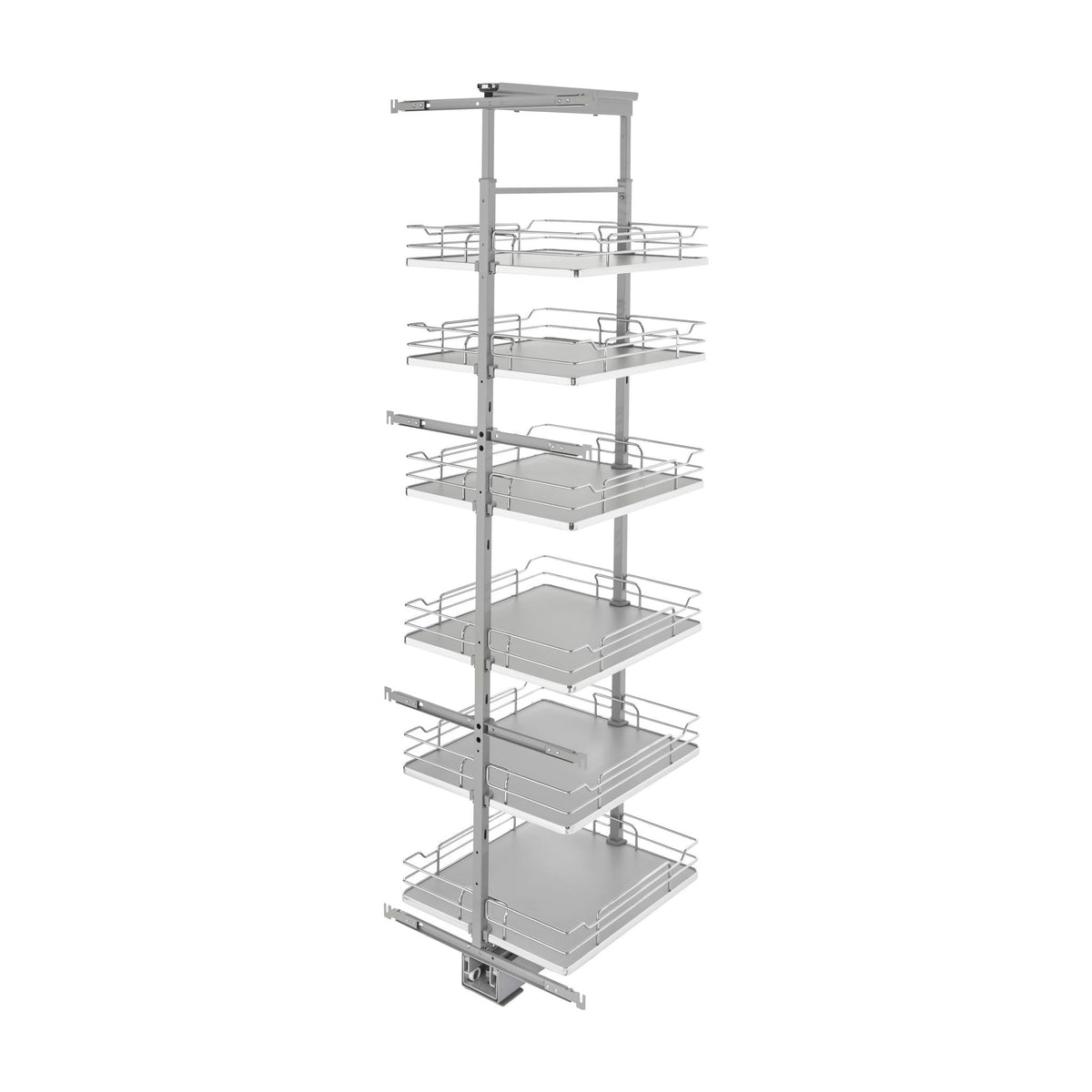 Rev-A-Shelf Solid Bottom Pantry Pullout, Gray, 15"