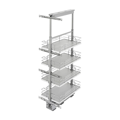 Rev-A-Shelf Solid Bottom Pantry Pullout, Gray, 15"