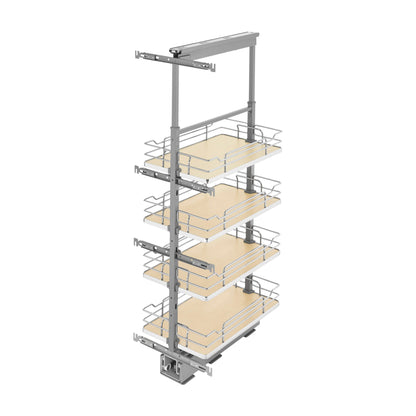 Rev-A-Shelf Solid Bottom Pantry Pullout, Maple, 15"