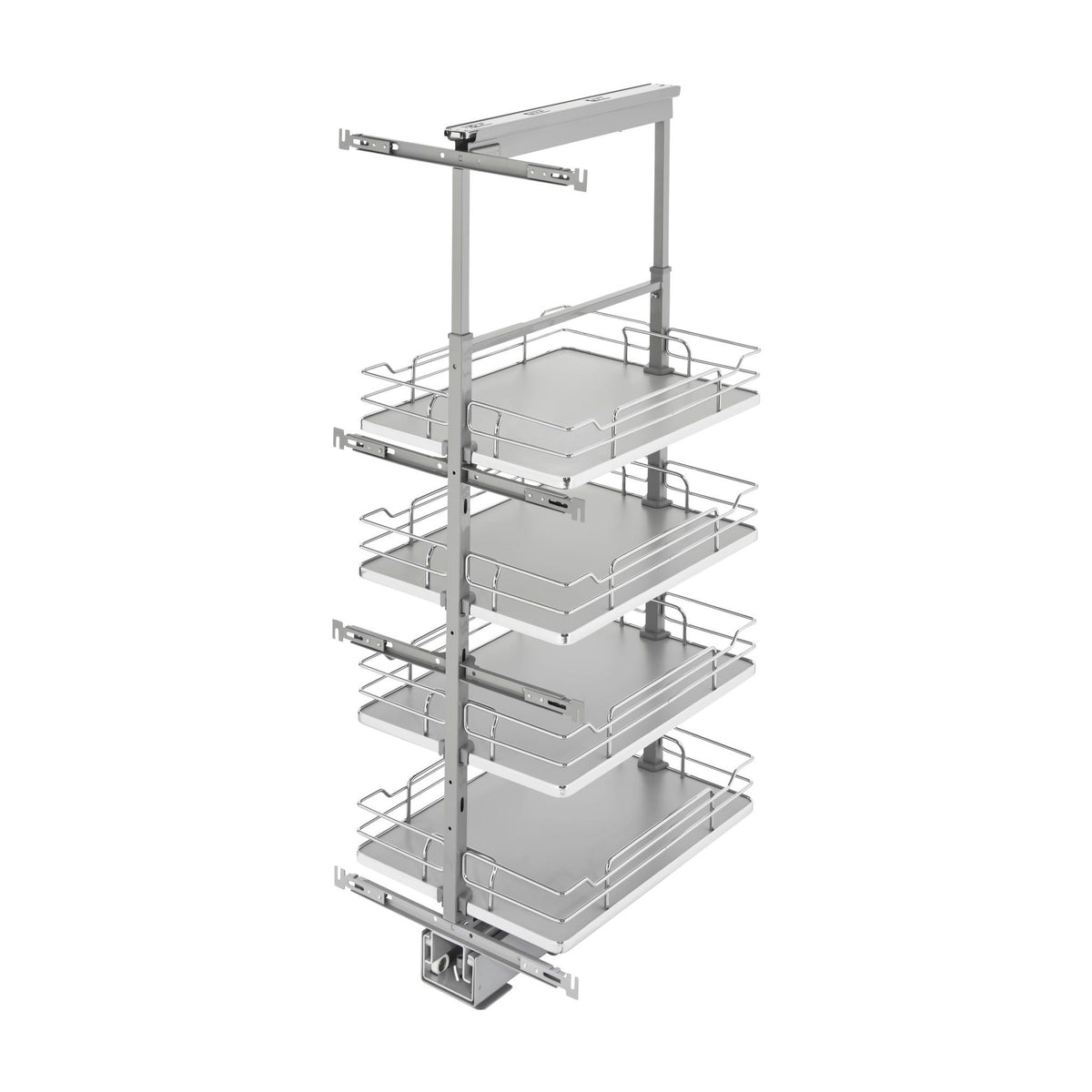 Rev-A-Shelf Solid Bottom Pantry Pullout, Gray, 18"