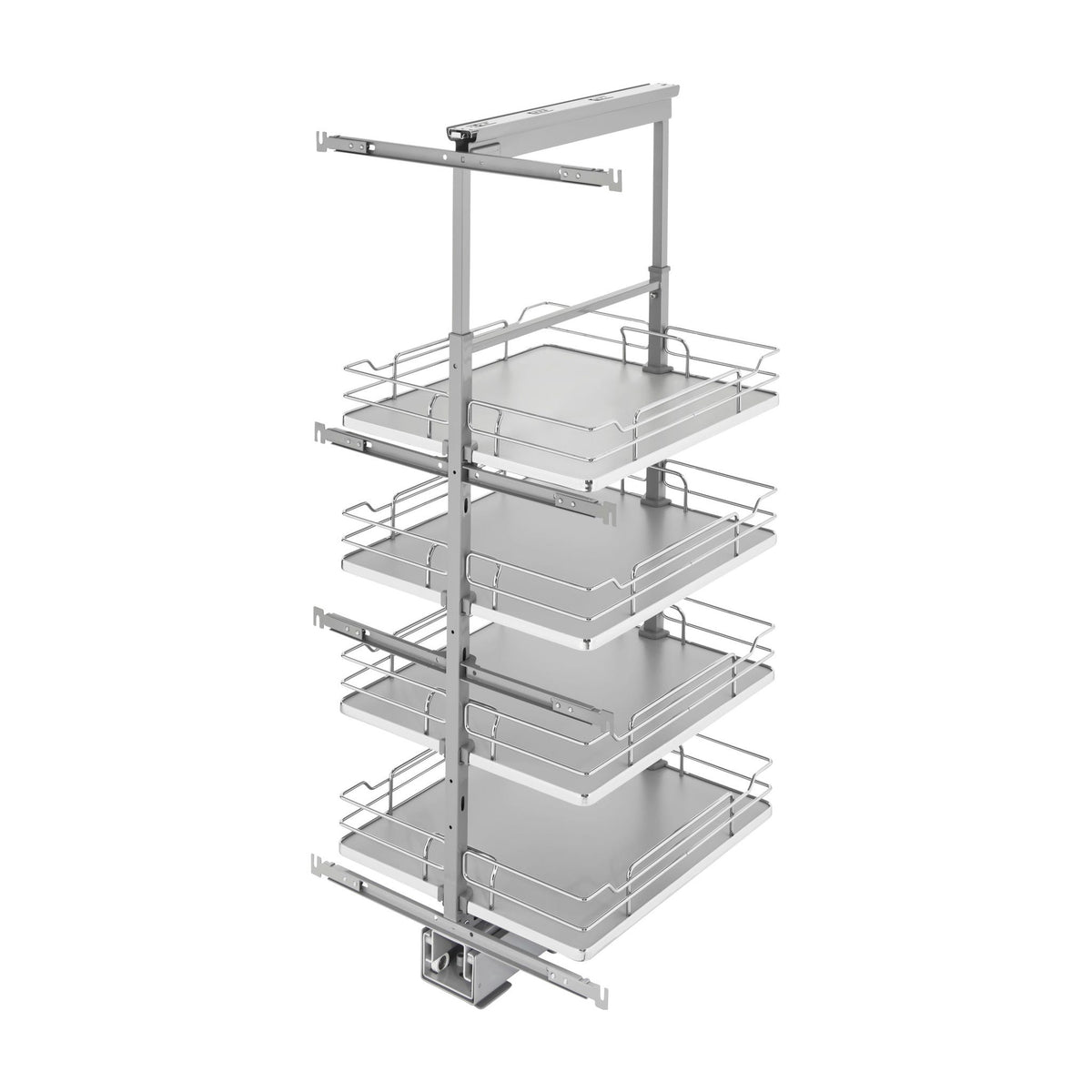 Rev-A-Shelf Solid Bottom Pantry Pullout, Gray, 21"