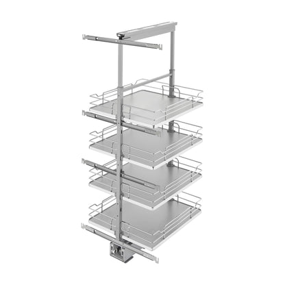 Rev-A-Shelf Solid Bottom Pantry Pullout, Gray, 21"