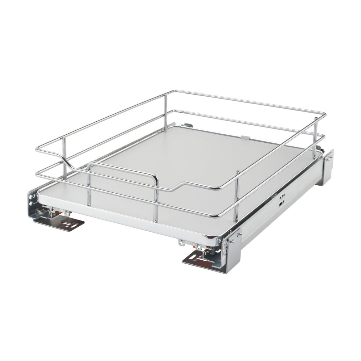 Rev-A-Shelf Solid Bottom Pullout Shelf, Gray, 18"