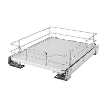 Rev-A-Shelf Solid Bottom Pullout Shelf, Gray, 18"