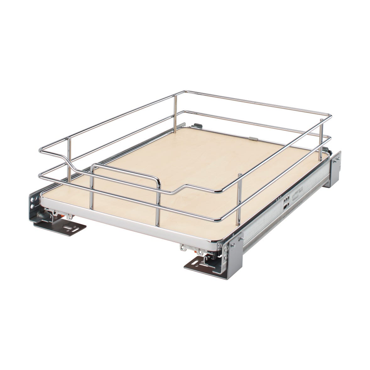 Rev-A-Shelf Solid Bottom Pullout Shelf, Maple, 18"