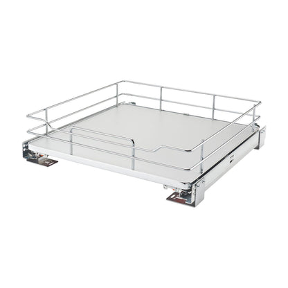 Rev-A-Shelf Solid Bottom Pullout Shelf, Gray, 24"